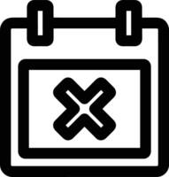 Calendar icon symbol image for schedule or appointment vector