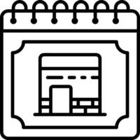 Calendar icon symbol image for schedule or appointment vector