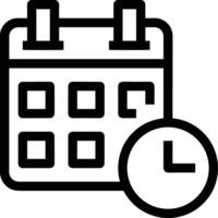 Calendar icon symbol image for schedule or appointment vector