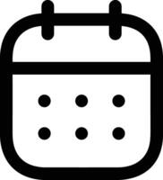 Calendar icon symbol image for schedule or appointment vector