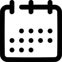 Calendar icon symbol image for schedule or appointment vector