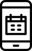Calendar icon symbol image for schedule or appointment vector