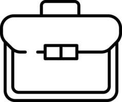 Briefcase outline illustration vector