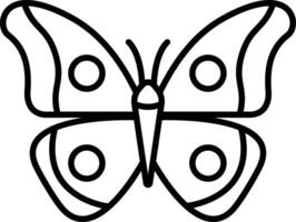 Butterfly outline illustration vector