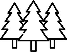 Tree outline illustration vector