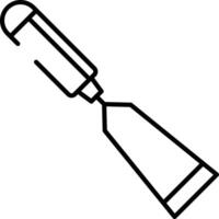 Chisels outline illustration vector