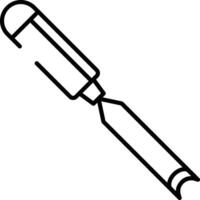 Chisels outline illustration vector