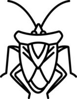 bug outline illustration vector