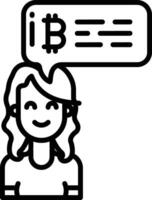 customer care outline illustration vector