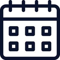 Calendar icon symbol image for schedule or appointment vector