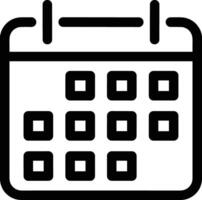 Calendar icon symbol image for schedule or appointment vector