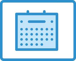 Calendar icon symbol image for schedule or appointment vector