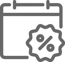Calendar icon symbol image for schedule or appointment vector