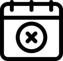Calendar icon symbol image for schedule or appointment vector