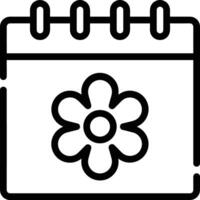 Calendar icon symbol image for schedule or appointment vector