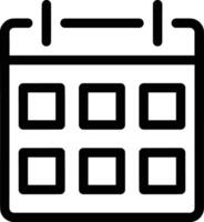 Calendar icon symbol image for schedule or appointment vector
