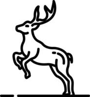 Moose outline illustration vector