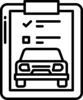 Checklist outline illustration vector