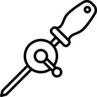 Hand Drill outline illustration vector