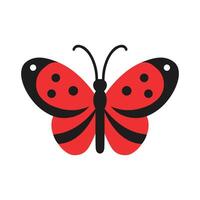 Symmetric butterfly logo style illustration vector