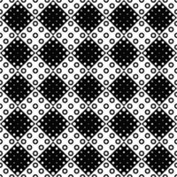 Black and white circle pattern background design vector