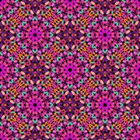Abstract geometric floral pattern background design vector