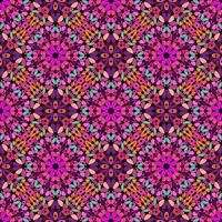 Abstract geometric floral pattern background design vector