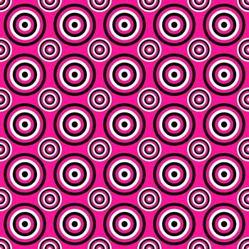 Simple seamless circle pattern design background - colored graphic vector