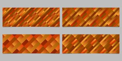 Geometrical diagonal stripe pattern banner template set vector