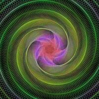 Abstract spiral fractal background vector