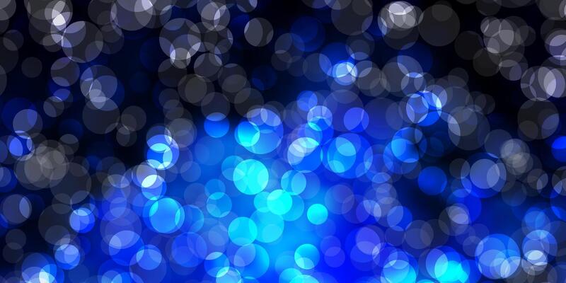 Dark BLUE background with spots.