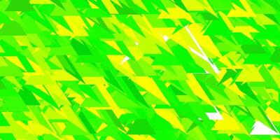 ligero verde, amarillo modelo con poligonal formas vector