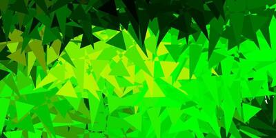 Light Green, Yellow backdrop with chaotic shapes. vector