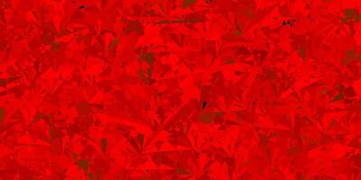 Dark Green, Red template with triangle shapes. vector
