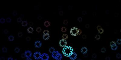 Dark multicolor background with bubbles. vector