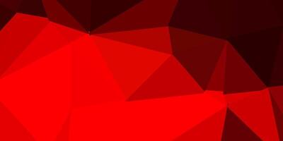 Dark red, yellow abstract triangle template. vector