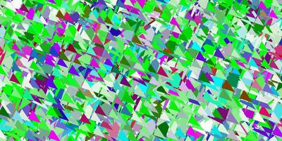 Light multicolor texture with random triangles. vector