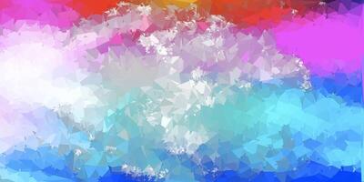 Light multicolor gradient polygon texture. vector