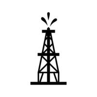 Pump Jack icon. Oil illustration sign. Oil Drilling symbol. Oil Pumping logo. vector