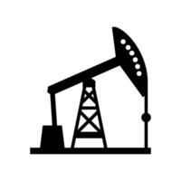 Pump Jack icon. Oil illustration sign. Oil Drilling symbol. Oil Pumping logo. vector