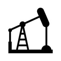 Pump Jack icon. Oil illustration sign. Oil Drilling symbol. Oil Pumping logo. vector