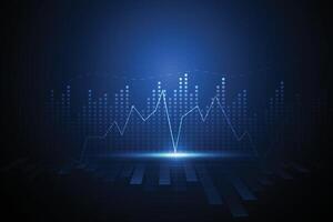 Business candle stick graph chart of stock market investment trading on white background design. Bullish point, Trend of graph. illustration vector