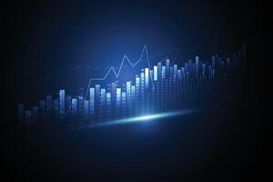 Business candle stick graph chart of stock market investment trading on white background design. Bullish point, Trend of graph. illustration vector