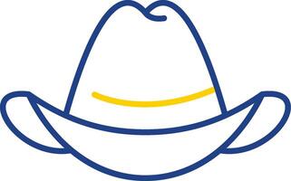 Hat Line Two Color Icon vector