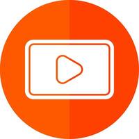 Glyph Red Circle Icon vector