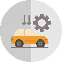 Car Settting Flat Scale Icon vector