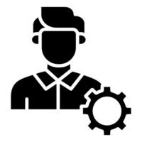 Recruitment Automation icon line illustration vector