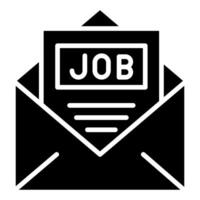 Job Offer icon line illustration vector