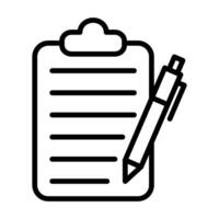 Application Form icon line illustration vector