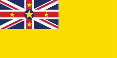 bandera de niue vector